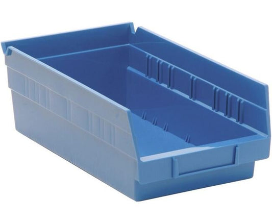 Blue Shelf Bin - 11-5/8 x 6-5/8 x 4 Inches - Image 1