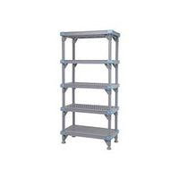 Millenia 5-Tier Vented/Solid Shelving Unit 18x24x74