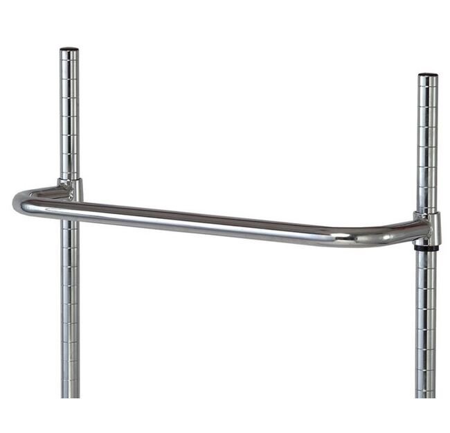 21-Inch Chrome Push Handle for Material Handling Units - Image 1
