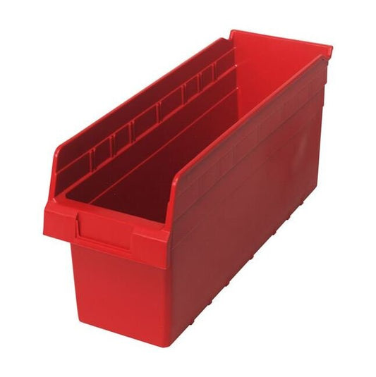 Red Shelf Bin 17-7/8x6-5/8x8 - Material Handling Storage Solution - Image 1