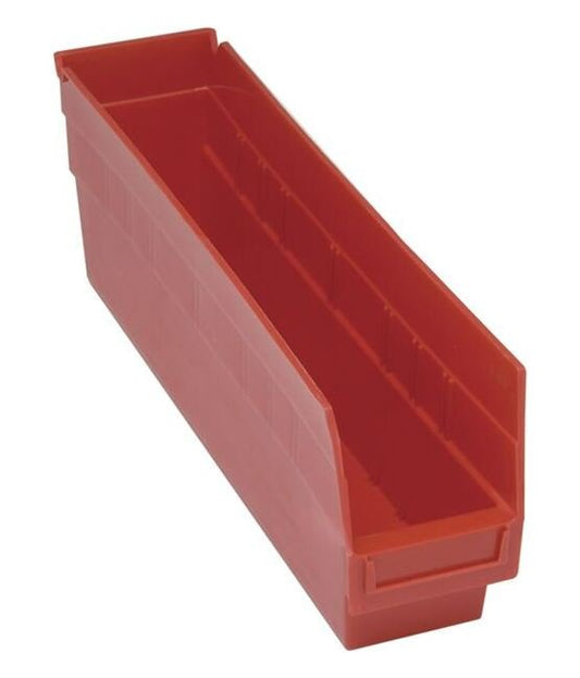 Heavy-Duty Red Shelf Bin 17-7/8 x 4-1/8 x 6 Inches - Image 1