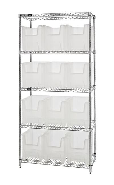 Quantum Clear Wire Shelving System - Image 1