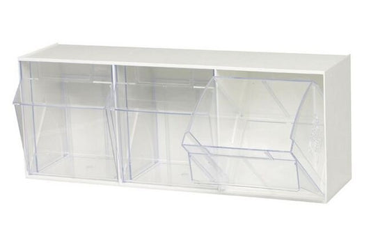 White Tip Out Bin - Material Handling Storage Solution - Image 1