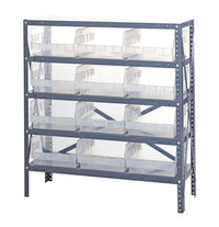 Quantum Heavy Duty Steel Shelving System with Bins