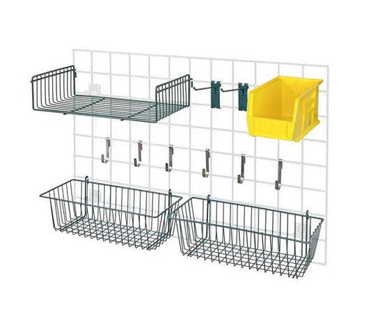 Smart Grid Accessory Pack 2 with 1 Yellow Bin - Material Handling Shelving Accessories - Image 1