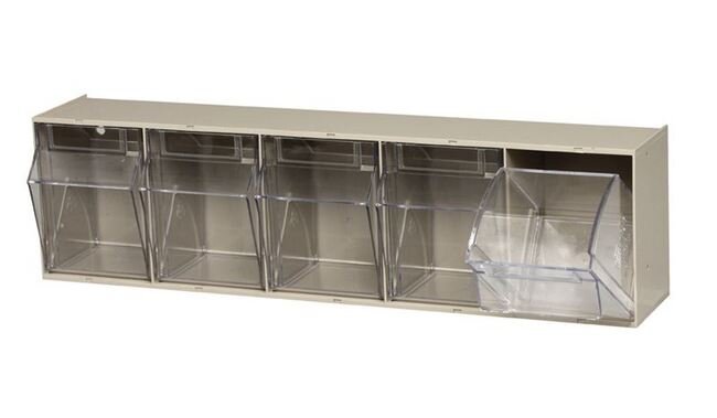 Ivory Tip Out Bin for Efficient Material Handling - Image 1