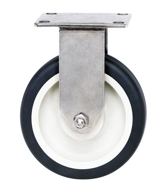 5-Inch Stainless Steel Rigid Plate Caster - Image 1