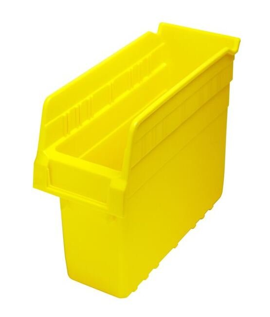 Yellow Shelf Bin - 11-5/8" x 4-3/8" x 8" - Image 1