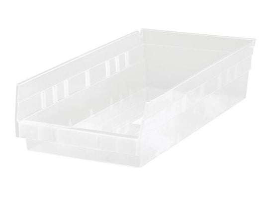 Clear Economy Shelf Bin 17-7/8" x 6-5/8" x 4" - Image 1