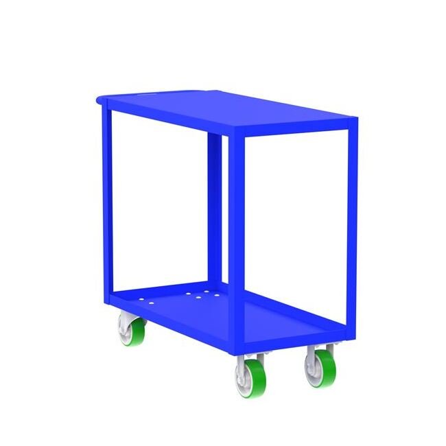 Heavy-Duty 2-Shelf Utility Cart with 2,000 lb Load Capacity - Image 1