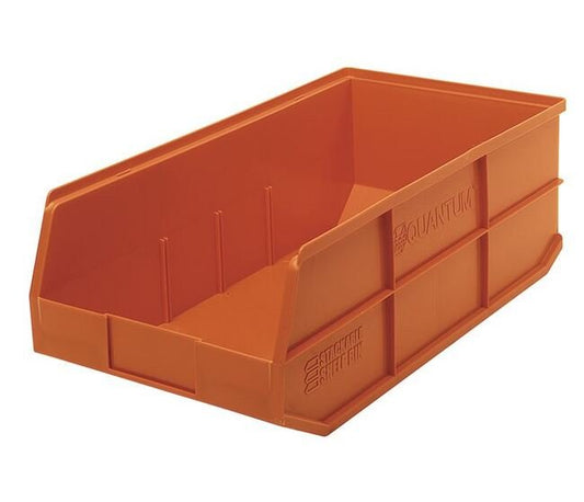 Orange Stackable Shelf Bin 20-1/2In X 11In X 7In - Image 1