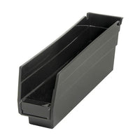 Heavy-Duty Black Shelf Bin - 11-5/8 x 2-3/4 x 4 Inches
