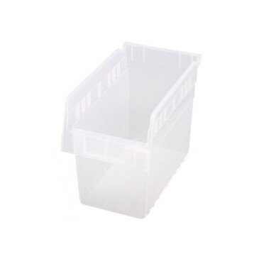 Clear Shelf Bin - 11-5/8'' x 6-5/8'' x 8'' - Image 1