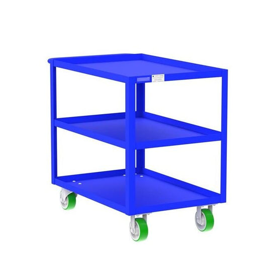 Heavy-Duty 3-Shelf Utility Cart with 2,000 lb Load Capacity - Image 1