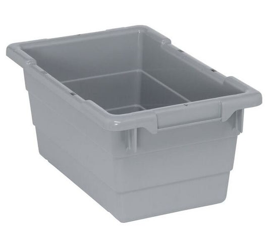 Gray Cross Stack Tub 17-1/4 x 11 x 8 Inches - Image 1