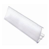 Clear Angled 5-inch Label Holder - Bin Accessories