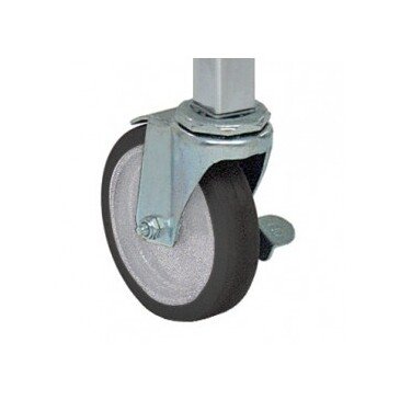 4in Polywheel Caster Set with Brake – Set of 4 - Image 1