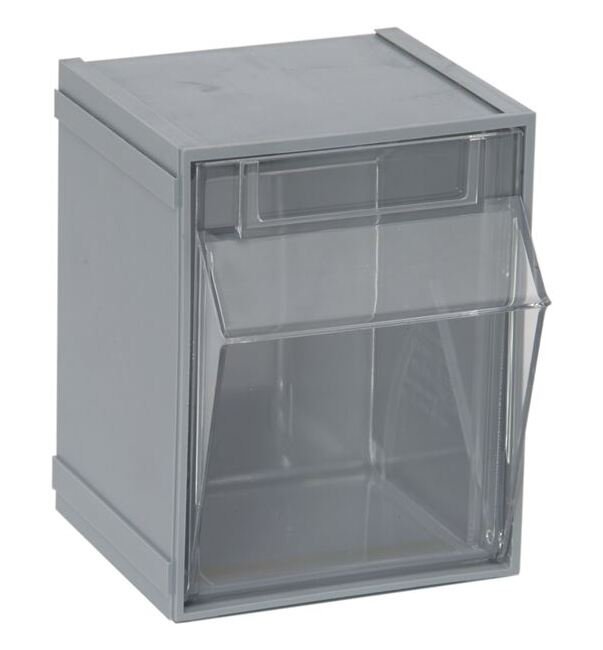 Gray Tip Out Bin Storage Organizer - Image 1