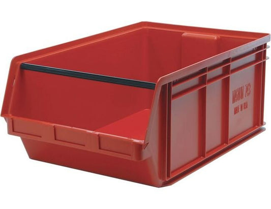 Red Magnum Series Heavy-Duty Storage Bin 29" x 18-3/8" x 11-7/8" - Image 1
