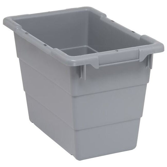 Gray Cross-Stack Tub 17-1/4" x 11" x 12" - Image 1
