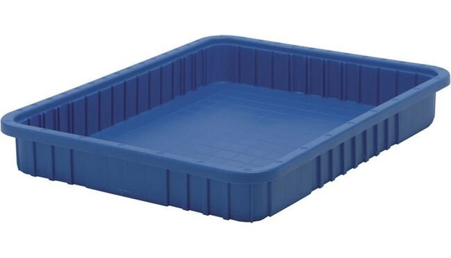 Blue Dividable Grid Container - 22-1/2 x 17-1/2 x 3 Inches - Image 1