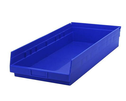 Blue Shelf Bin 23-5/8 x 11-1/8 x 4 Inches - Image 1
