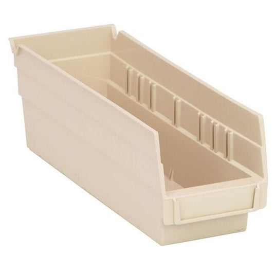 Ivory Shelf Bin - 11-5/8" x 4-1/8" x 4" - Image 1