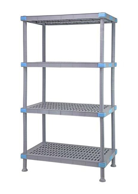 Quantum Millenia Vented 4-Shelf Shelving Unit 24x36x62 - Image 1