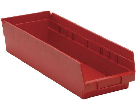 Red Shelf Bin - 17-7/8 x 6-5/8 x 4 Inches - Image 1