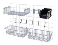 Grid Accessory Pack with Black Bin and Gray Epoxy Finish