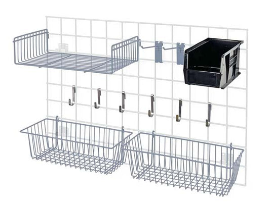 Grid Accessory Pack with Black Bin and Gray Epoxy Finish - Image 1