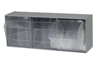 Gray Tip Out Bin for Efficient Material Handling