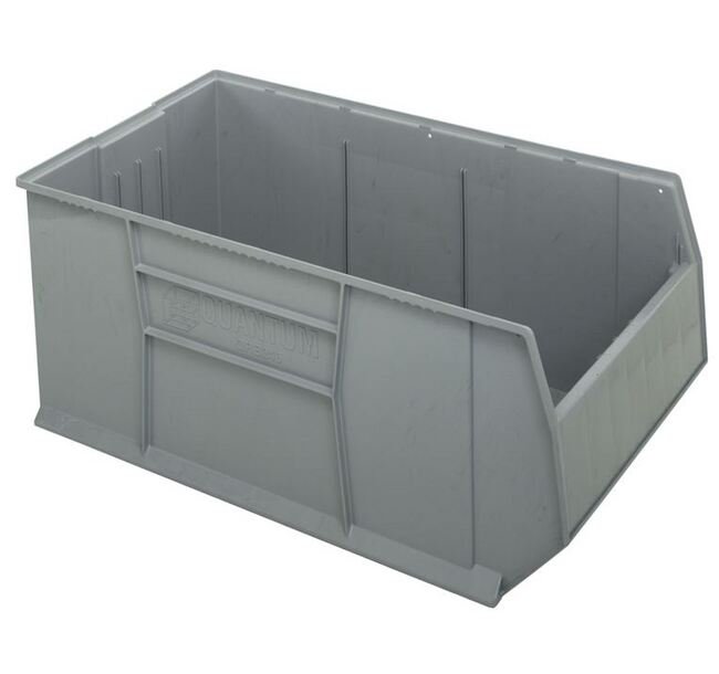 Heavy-Duty Gray Rackbin Storage Container - Image 1