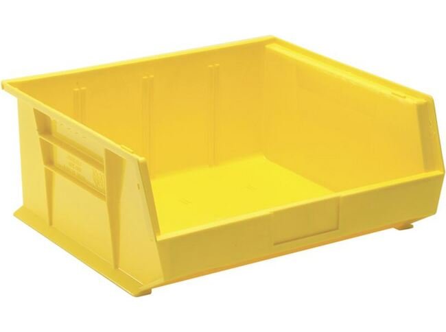 Yellow Ultra Stack & Hang Bin 14-3/4 x 16-1/2 x 7 Inches - Image 1