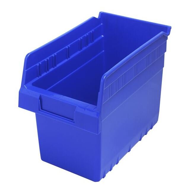 Blue Shelf Bin 11-5/8In X 6-5/8In X 8In - Image 1