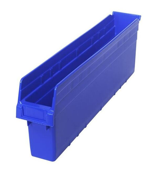 Blue Shelf Bin 23-5/8In X 4-3/8In X 8In - Image 1