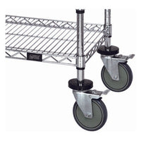Heavy-Duty Casters Set with Brakes and Noise Reduction
