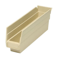 Ivory Shelf Bin - 11-5/8 x 2-3/4 x 4 Inches