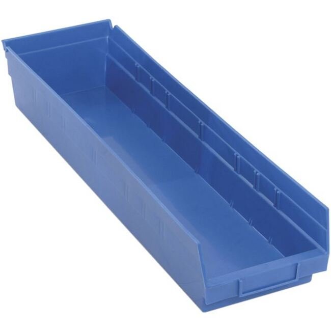Blue Shelf Bin 23-5/8 x 6-5/8 x 4 Inches - Image 1