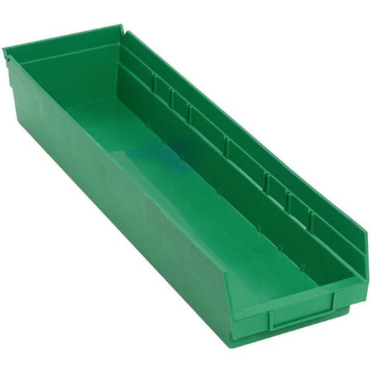 Durable Green Shelf Bin - 23-5/8In x 6-5/8In x 4In - Image 1