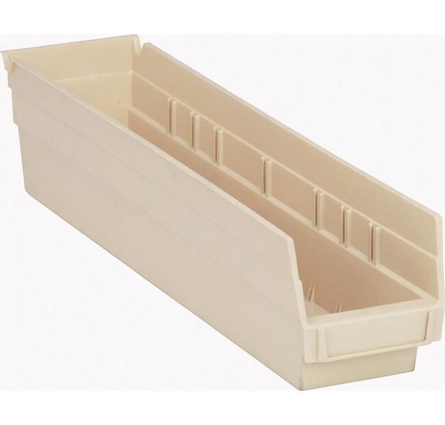 Ivory Shelf Bin 17-7/8In x 4-1/8In x 4In - Image 1