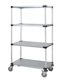 Heavy-Duty Solid Shelf Mobile Cart