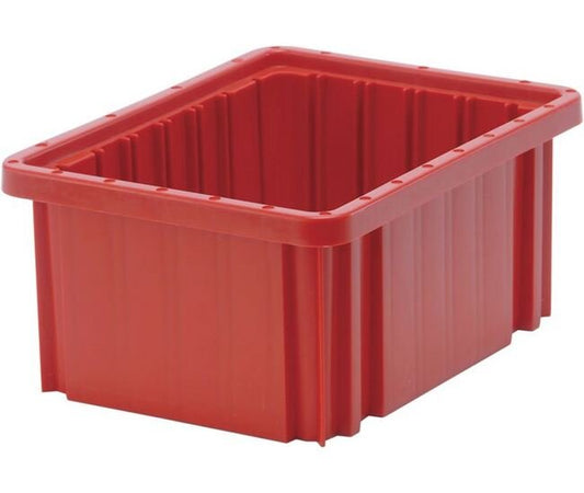 Heavy-Duty Red Dividable Grid Container 10-7/8" x 8-1/4" x 5" - Image 1