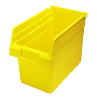 Yellow Shelf Bin 11-5/8In X 6-5/8In X 8In