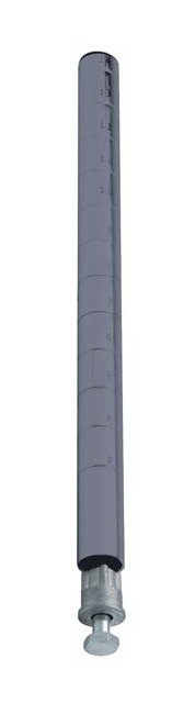 Gray Epoxy Coated Post 86in Assembled Shelving Accessory - Image 1