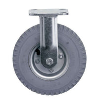 8in Pneumatic Plate Caster Rigid for Wire Shelving Units