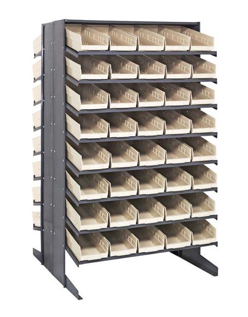 Commercial Grade Heavy Duty Shelving Unit with 80 Bins - Image 1