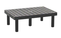 36x24x12 Ventilated Plastic Dunnage Platform - Heavy-Duty Material Handling Rack