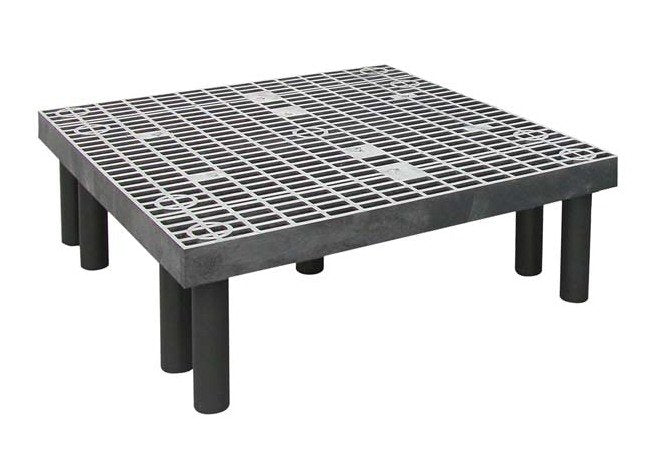 Heavy-Duty 36x36x12 Ventilated Plastic Dunnage Rack - Image 1