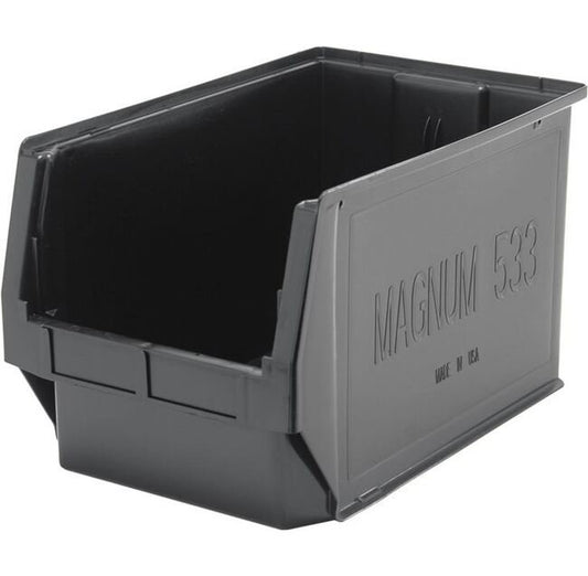 Heavy-Duty Magnum Series Black Storage Bin - 19-3/4" x 12-3/8" x 11-7/8" - Image 1